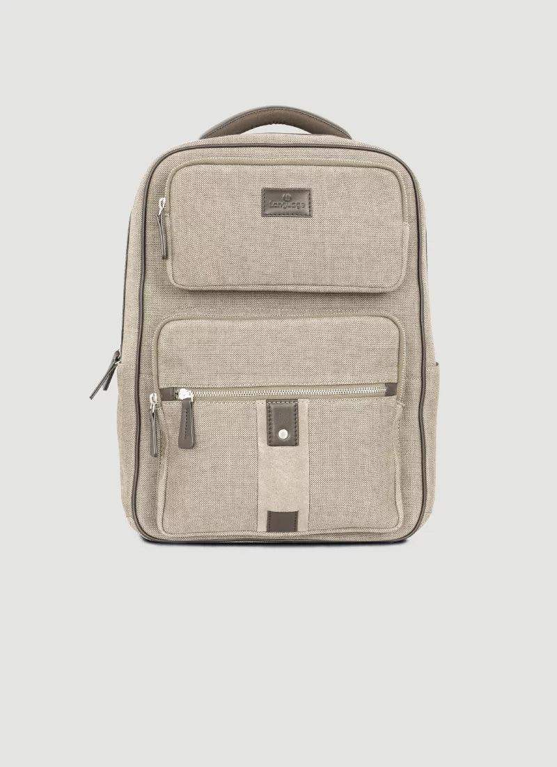 Rockerfeller Backpack # BEIGE BROWN 99