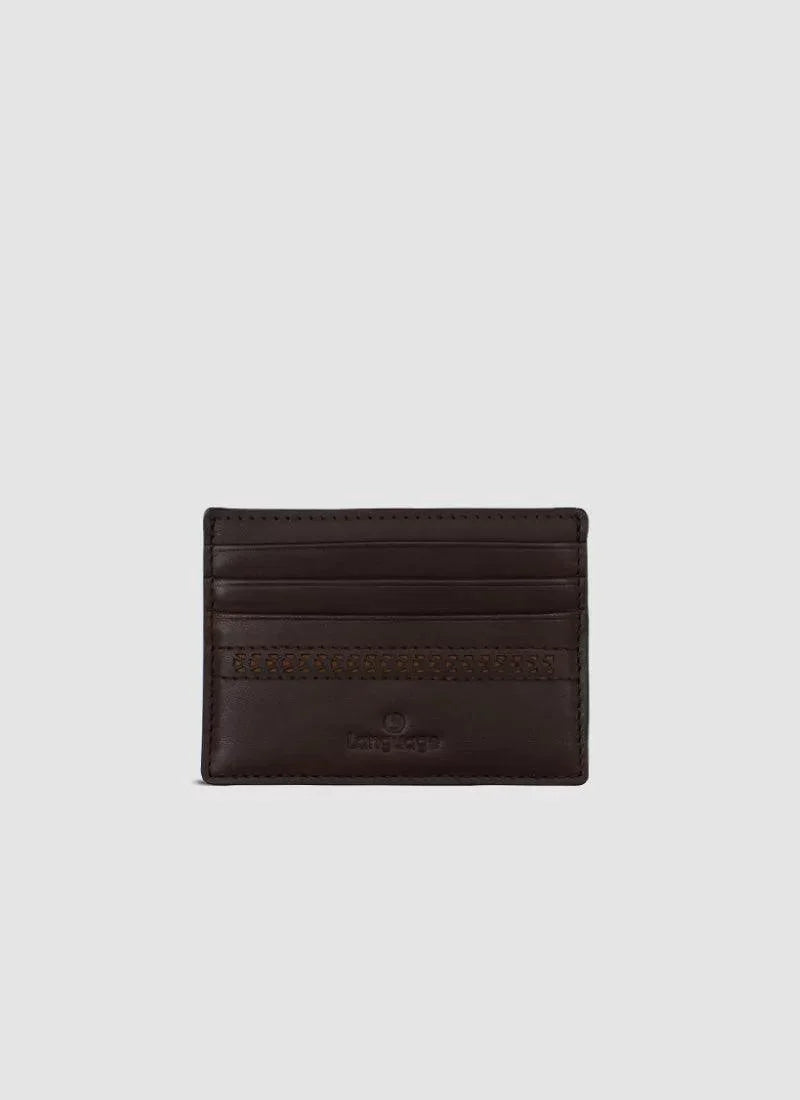 Raven Laser Card Holder #tan-brown
