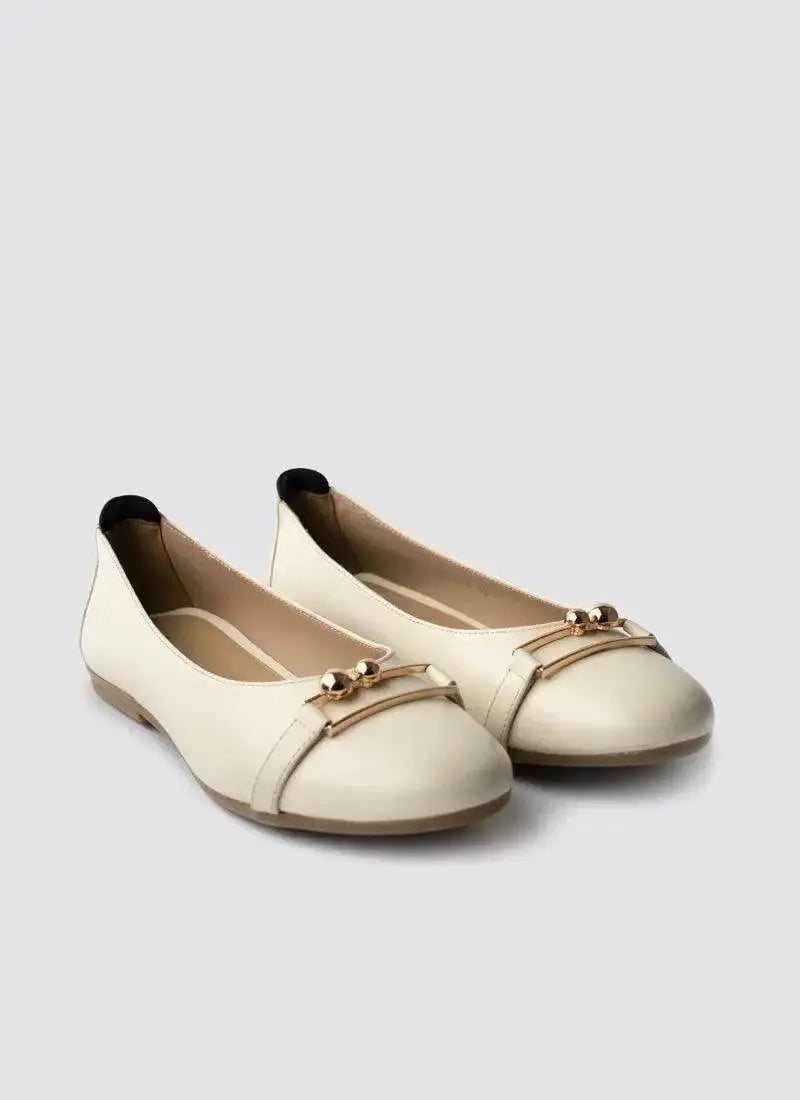 Lilith Ballerina - Language Shoes #color_ecru