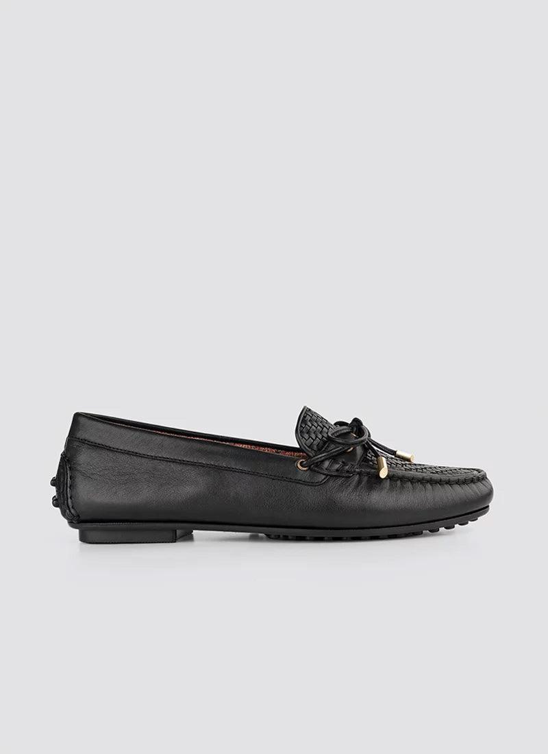 Artemis Moccasin - Language Shoes #color_black