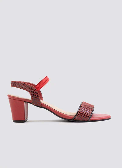 Chloe Block Heel # Red