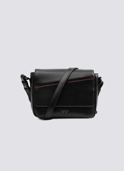 Helene Crossbody # Black Burgundy 99